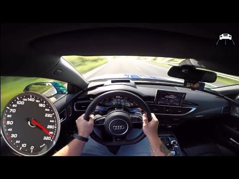 AUDI RS7 fastest acceleration on world 0-100km/h 3S 0-200km/h 8s 300km/h 60fps