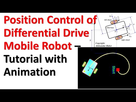 Position Control of Differential Drive Mobile Robot - Complete Tutorial with  Simulation Animation