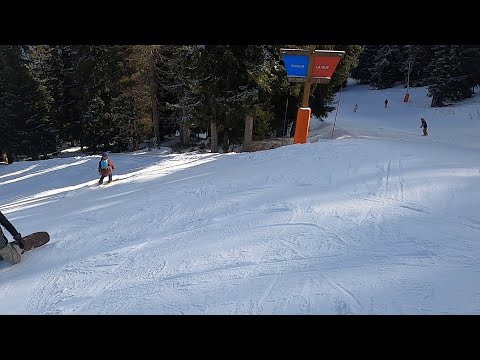 GoPro POV Skiing Bijolin Blue Slope, La Plagne (Paradiski) Le Mouflon to Bijolin Lift | Feb 2023
