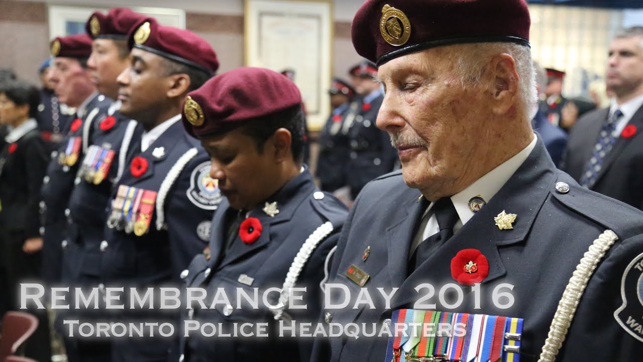 Service members paused to reflect on Remembrance Day