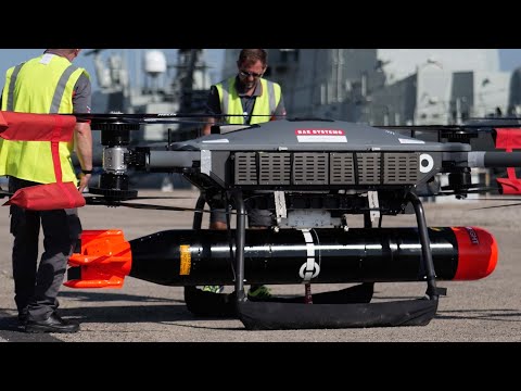 Malloy T-600 drone drops a Sting Ray Torpedo