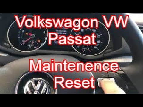 2016-2020 VW Volkswagen Passat - Oil Service Reset and Maintenance Light