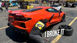 The Crashed C8 hit 500 miles and broke down at the Hot Wheels event by Rob Dahm