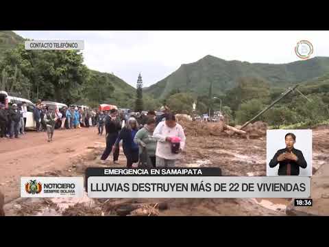 Samaipata en tragedia: lluvias destruyen más de 22 hogares y dejan familias sin techo