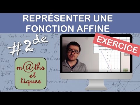 EXERCISE: Representing an affine function - Year 10