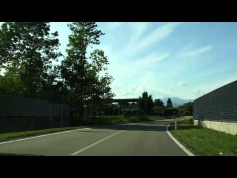 car ride through small villages Besozzo and Sangiano - ITALY