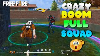 DUO VS SQUAD || CRAZY BOOM FULL SQUAD😷 || RUSH GAMEPLAY🔥 || free fire 🔥