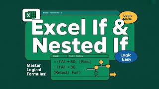 6. Mastering IF & Nested IF Functions in Excel |Step-by-Step Tutorial for Beginners| Microsoft Excel