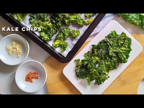 How to make Kale Chips | Baked Kale Chips Recipe | Healthy Kale Leaves