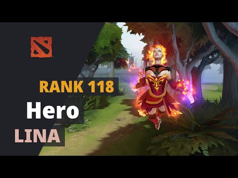 Hero (Rank 118) plays Lina Dota 2 Full Game
