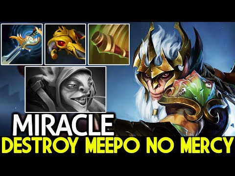 MIRACLE [Monkey King] Destroy Meepo Random Pick No Mercy 7.26 Dota 2