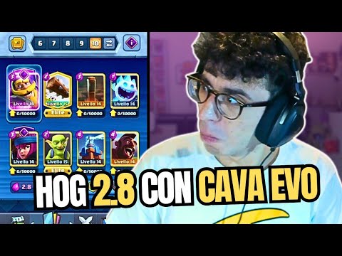 TAMER 2.8 WITH CAVA EVO IN THE WORLD TOP! BETTER FIREBALL OR EARTHQUAKE? - CLASH ROYALE ITA