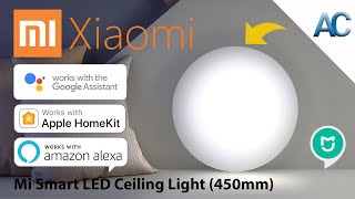 Xiaomi Mi Smart LED Ceiling Light 450mm | Luminosità al massimo e comandi con Alexa, Google, e Siri