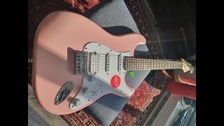 Video thumbnail for NGD | Squier Bullet Stratocaster HT HSS Shell Pink | First Impressions by Maximilian Moy