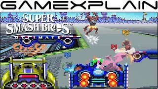 Smash Bros Ultimate: Incineroar, Ken, Lucario on Mute City SNES + Pirate Ship (Direct Feed Gameplay)