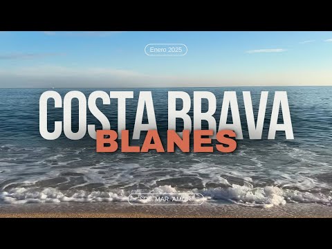 Spain, Blanes. Feel the serenity with the sound of waves, January 2025.