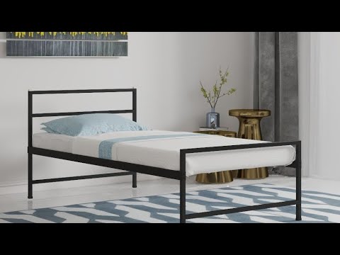 Mild steel metal bed single size 3x6 iron bed best for hoste...