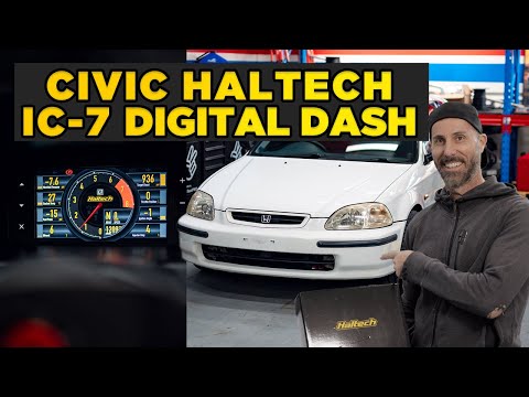 Installing a digital dash in our Turbo Honda Civic - Haltech iC-7