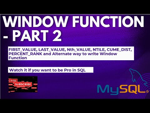 Sql Window Function Part 2 How To Write Sql Query Using Frame Clause Cume_dist Sql Tutorial