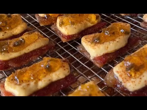 Candied Bacon Cream Cheese Crackers