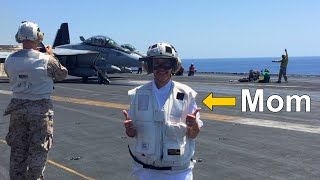 I Flew My Parents Out to My Aircraft Carrier