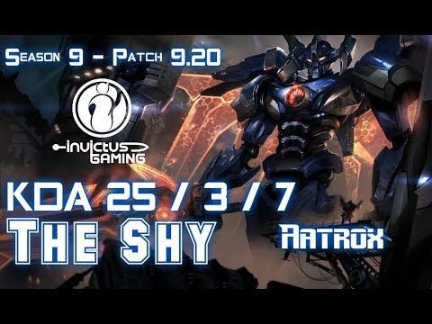 IG The Shy AATROX vs SION Top - Patch 9.20 EUW Ranked
