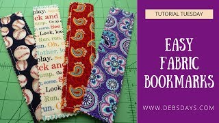 Learn How to Make Quick and Easy DIY Bookmarks from Fabric Scraps : Easy Sewing Tutorial