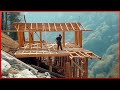 Man Builds an Incredible House on a Steep Mountain in 8 Months | Start to Finish by @MrWildNature