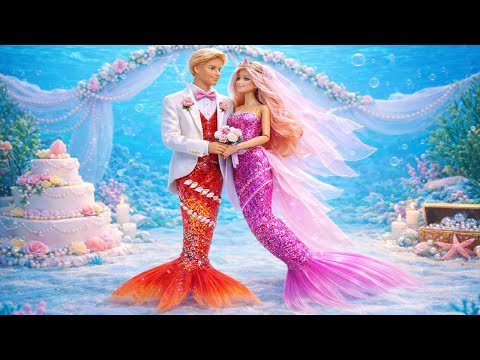 Two Magical Weddings! 💍💖 Mermaid & Princess Love Stories | Valentine’s DIY Doll Crafts