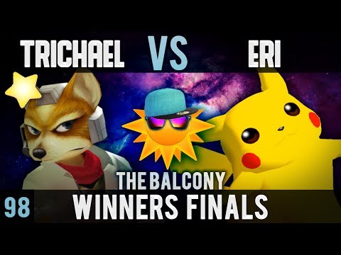 Melee @ the Balcony 98 - Winners Finals ft. Trichael Man (Fox) VS Eri (Pikachu)