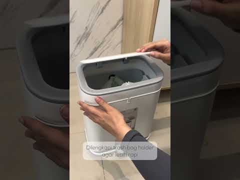 Gambar Stora Tempat Sampah Plastik Pedal Two Way Opened 12 Liter - Putih