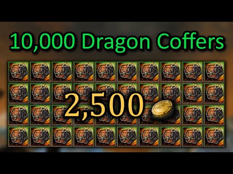 Opening 10,000 Dragon Coffers (2,500g) | GW2