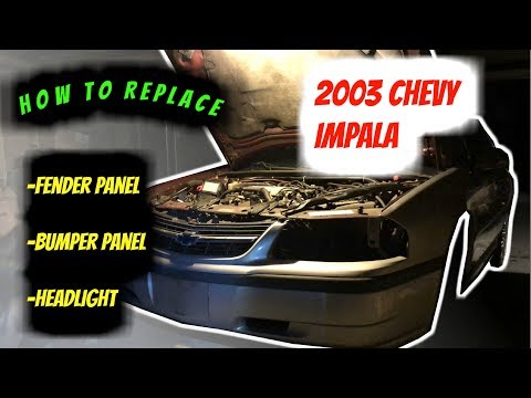2003 Chevy Impala // Fender Panel Bumper Panel Headlight Replacement
