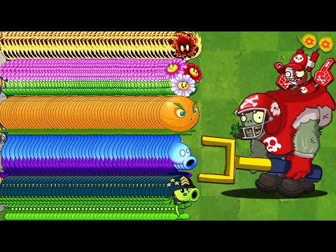 PvZ2 Challenge! 200 Plants vs Team Modern Day Zombie - Who Will Win?