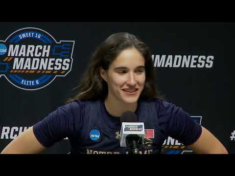 Notre Dame Sweet 16 Postgame Press Conference - 2025 NCAA Tournament