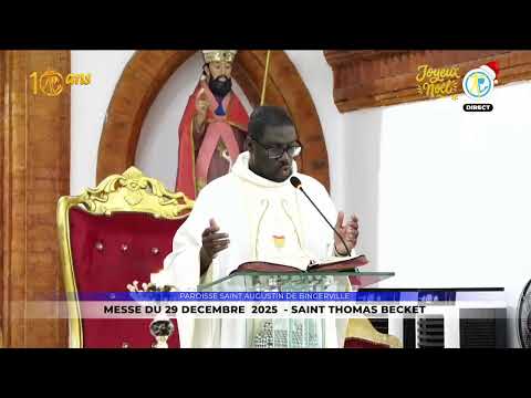 Messe de 6h15 du 29 décembre 2025 en direct de la paroisse Saint Augustin de Bingerville