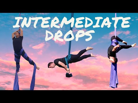 10 Intermediate Aerial Silks Drops