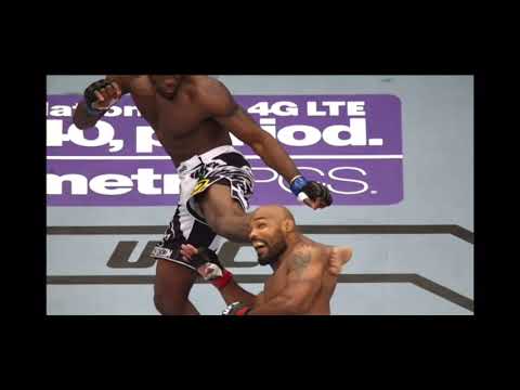 Yoel Romero eats huge head-kick like its nothing