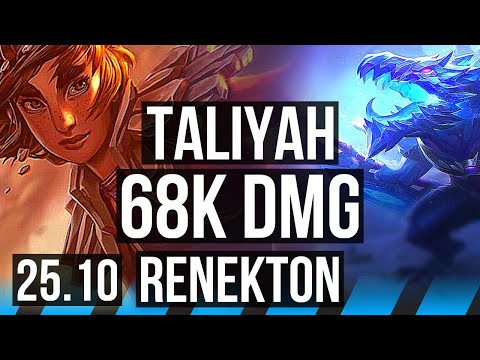 TALIYAH vs RENEKTON (MID) | 68k DMG, 8/4/20 | EUW Master | 25.10