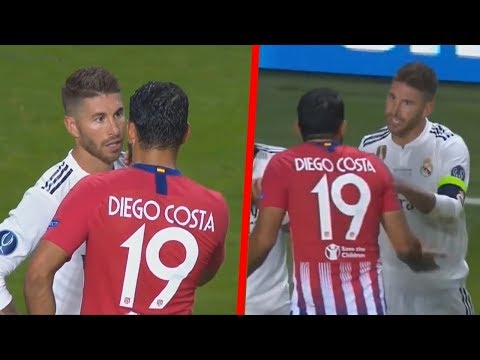 Diago Costa Vs Sergio Ramos Fight 2018