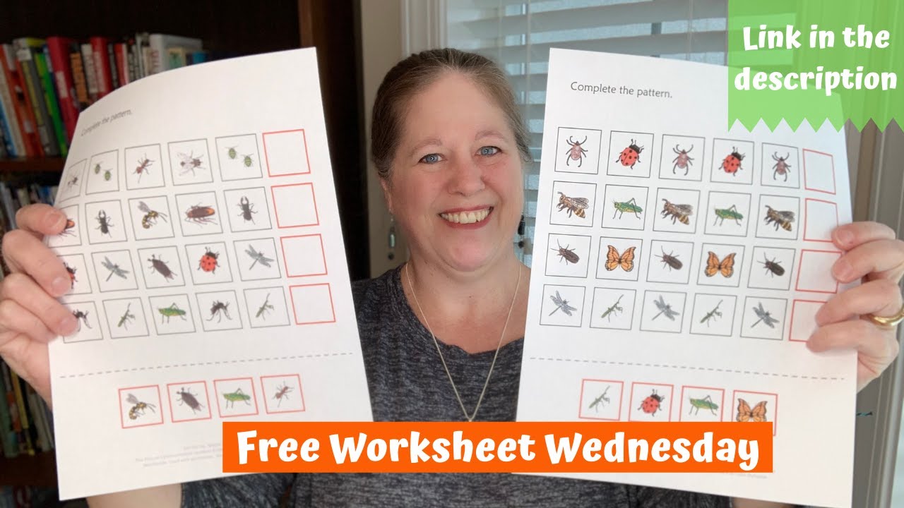Free Worksheet Wednesday:  Insect Patterns