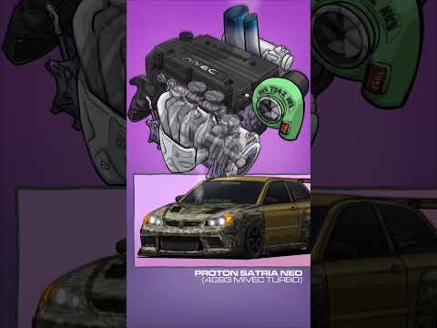 proton satria neo (4G93 MIVEC TURBO) 🔥#car #viralvideo #proton #satria #4g93 #turbo