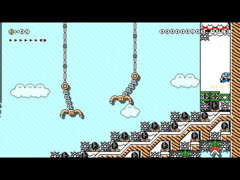 ☆★☆Ice and Fire Platforms☆★☆ by ☆Lionaris☆ 🍄 Super Mario Maker 2 ✹Switch✹ #azf