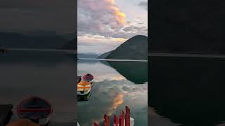 POV: you're next to a beautiful fjord in Norway and decide to go watch the sunset together 💚