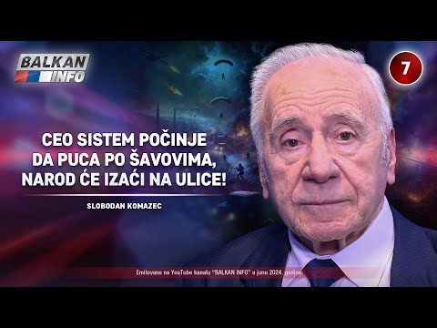 INTERVJU: Slobodan Komazec - Sistem počinje da puca po šavovima, narod će izaći na ulice (23.6.2024)
