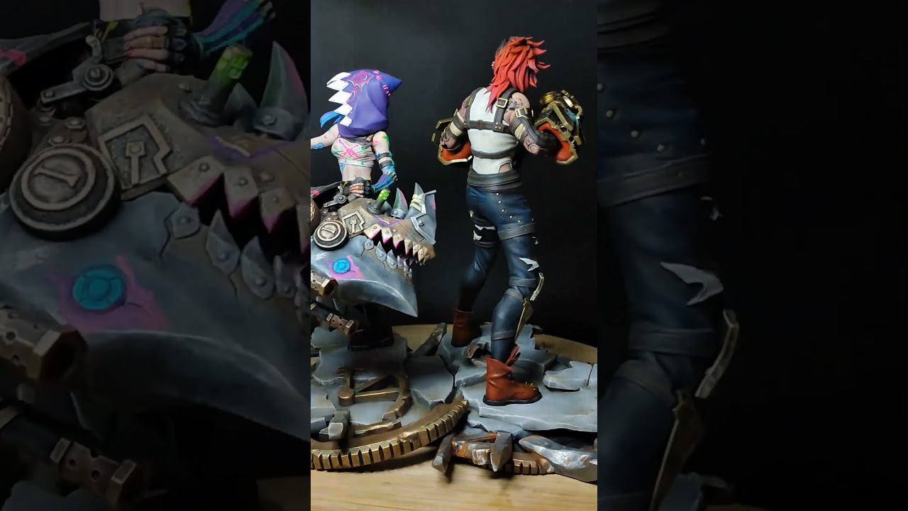 The Sisters @bulkamancer @Greenstuffworld #arcane #vi #jinx #3dprinting #figurine