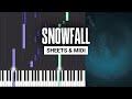 snowfall - øneheart x reidenshi - Piano Tutorial - Sheet Music & MIDI