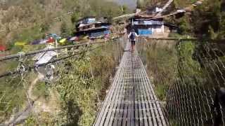 preview picture of video 'GoPro NEPAL 14 TIKHEDDHUNGGA BRIDGE'