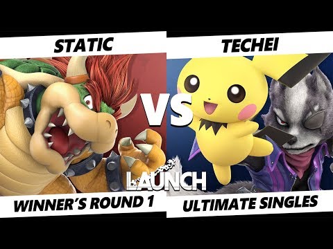 Launch Smash Ultimate - TG |Static (Bowser) VS TG | Techei (Pichu, Wolf) SSBU Winner's Round 1