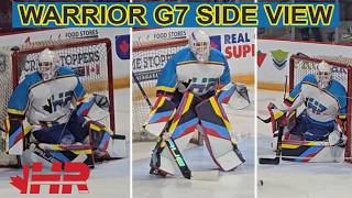 Warrior G7 RTL hockey goalie pads & gloves gameplay footage